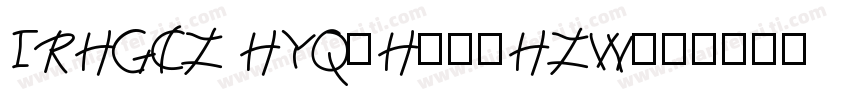 IRHGCZ HYQiHei-HZW字体转换